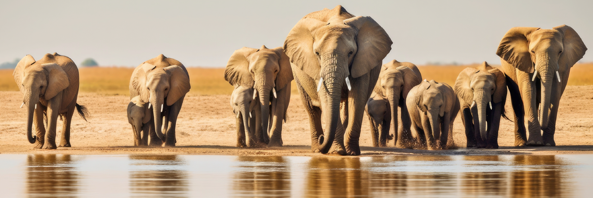 Elephants at the proverbial watering hole